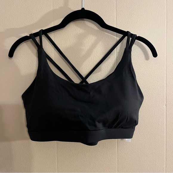 Running Girl Criss Cross Back Large Sports Bra - Picture 1 of 4